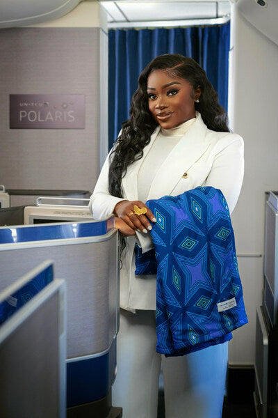 Claude Kameni's Collaboration with United Airlines x Saks Fifth Avenue: Elevating Comfort and Style