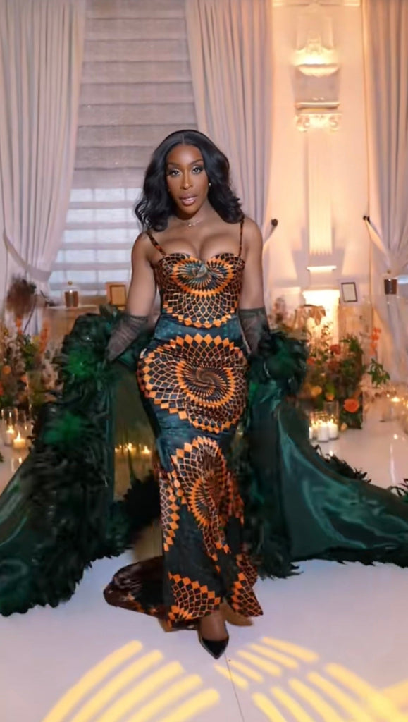 Jackie gown Claude KameniAfrican print